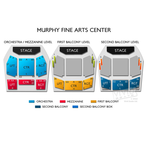 Murphy Fine Arts Center Seating Chart Vivid Seats