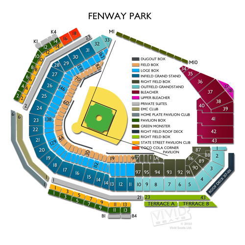 fenway park concert seating chart. fenway park seating chart