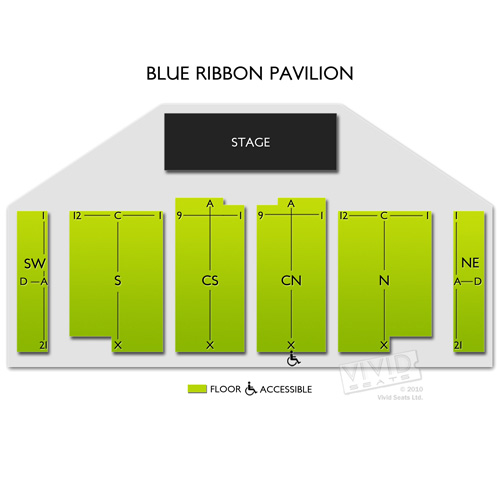 Blue Ribbon Pavilion Seating Chart | Vivid Seats