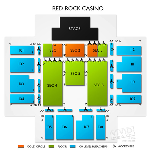 red rock casino map las vegas