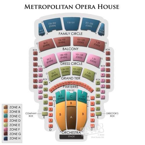 Metropolitan Opera House Seating Chart Vivid Seats