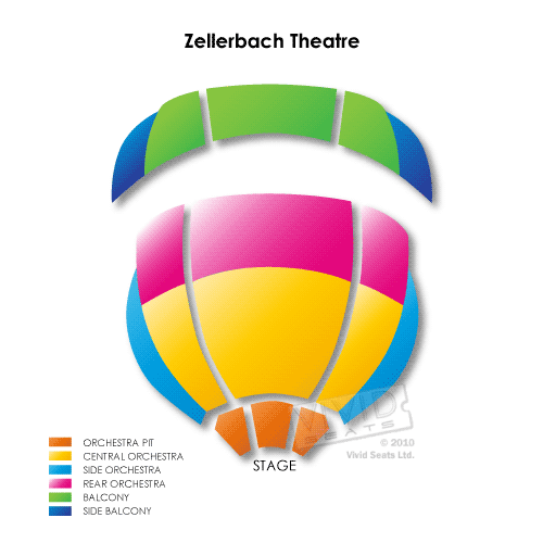 Zellerbach Theatre Seating Chart Vivid Seats