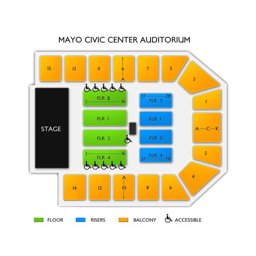 Mayo Civic Center Arena Seating Chart Vivid Seats