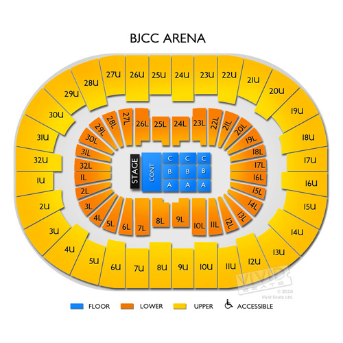 Legacy Arena at the BJCC Tickets Legacy Arena Seating Chart Vivid Seats