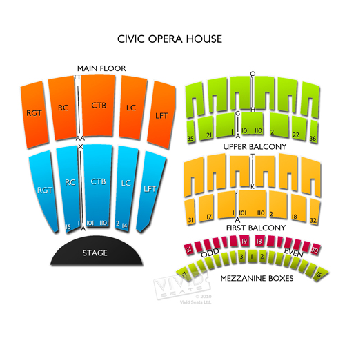 Civic Opera House Chicago Seating Chart