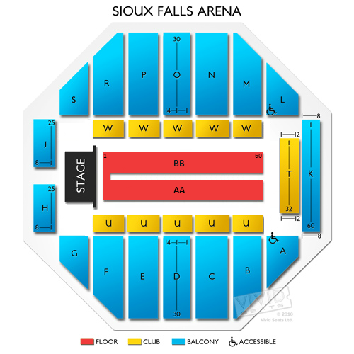 Sioux Falls Arena Seating Chart Vivid Seats