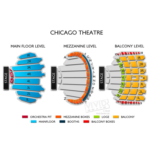Seating Chart Bank Theater Chicago
