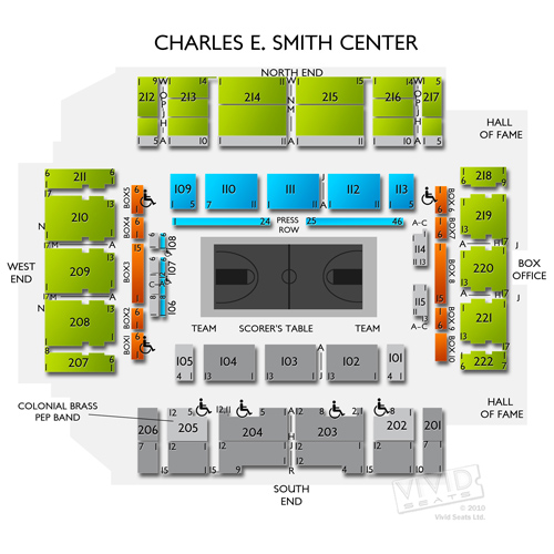 Charles E. Smith Center Tickets Charles E. Smith Center Information