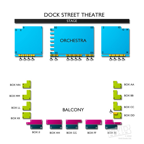 Dock Street Theatre Seating Chart Vivid Seats