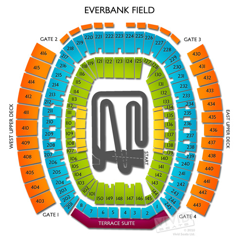 Everbank Field Seating Chart Monster Jam