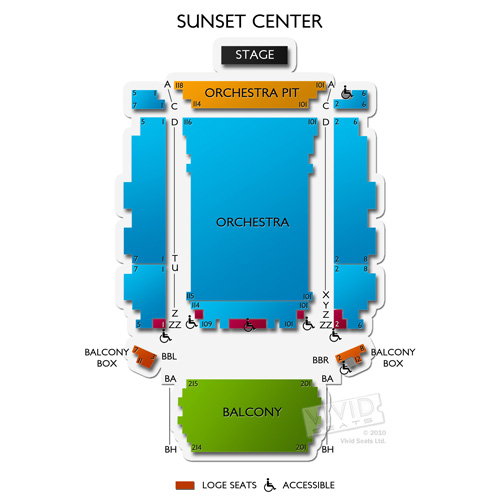 Sunset Center Seating Chart Vivid Seats