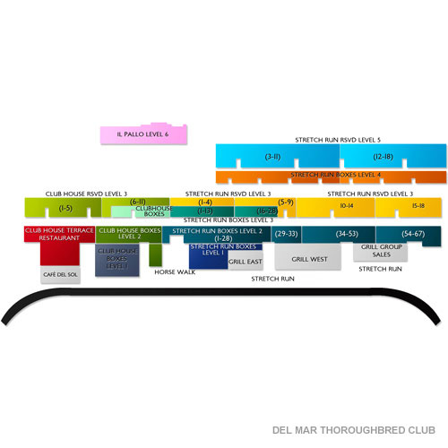 Del Mar Thoroughbred Club Seating Chart Vivid Seats