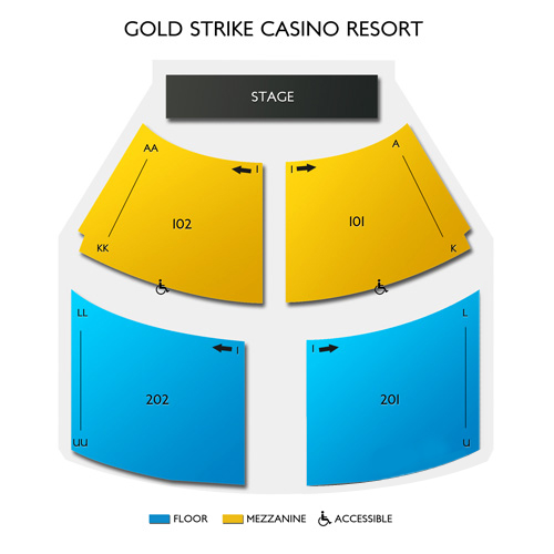Gold Strike Casino Resort Seating Chart Vivid Seats