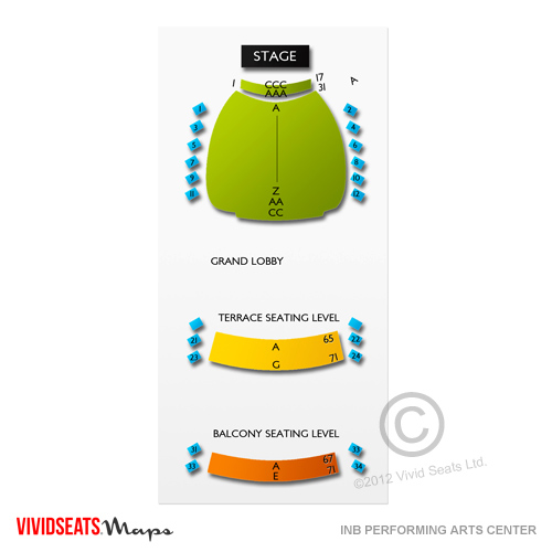 INB Performing Arts Center Seating Chart Vivid Seats