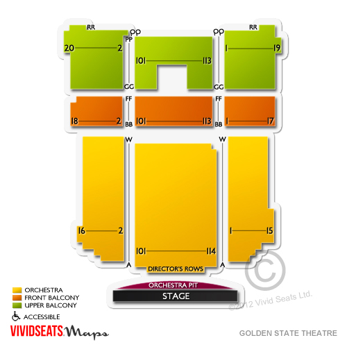 Golden State Theatre Seating Chart Vivid Seats