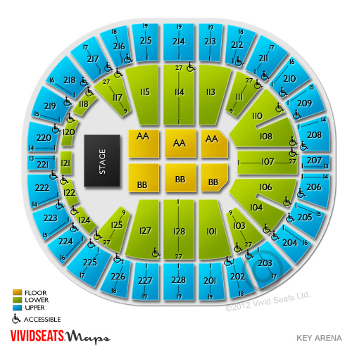Key Arena Seating Chart Sayota