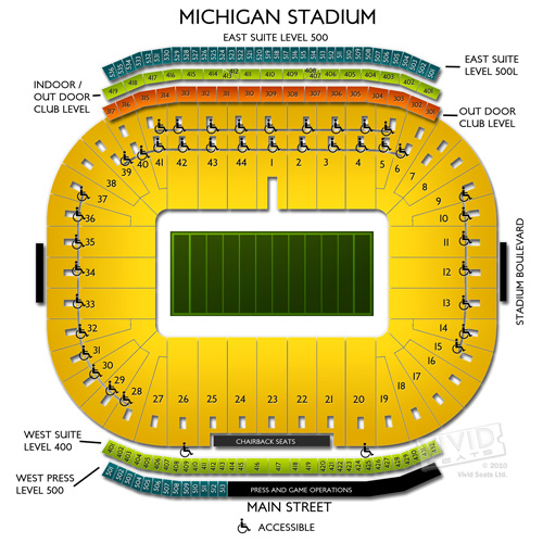 Michigan Stadium Tickets - Michigan Stadium Information - Michigan