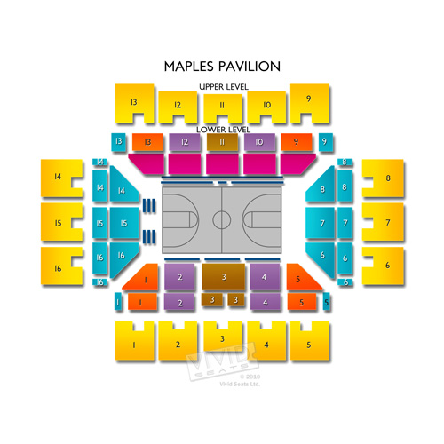 Maples Pavilion Seating Chart Vivid Seats