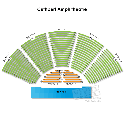 Cuthbert Amphitheater Seating Chart Vivid Seats
