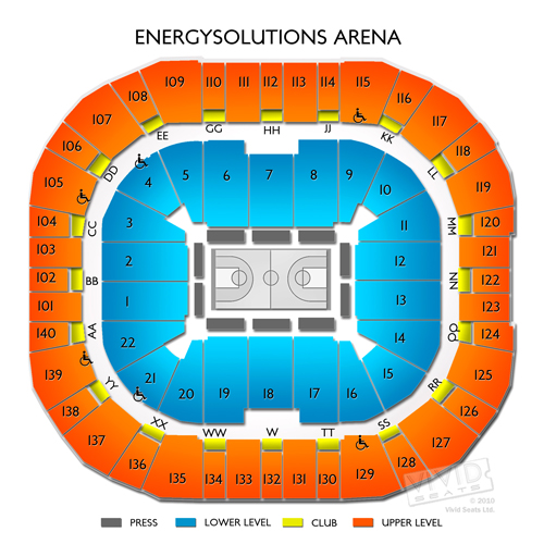 Vivint Smart Home Arena Seating Chart