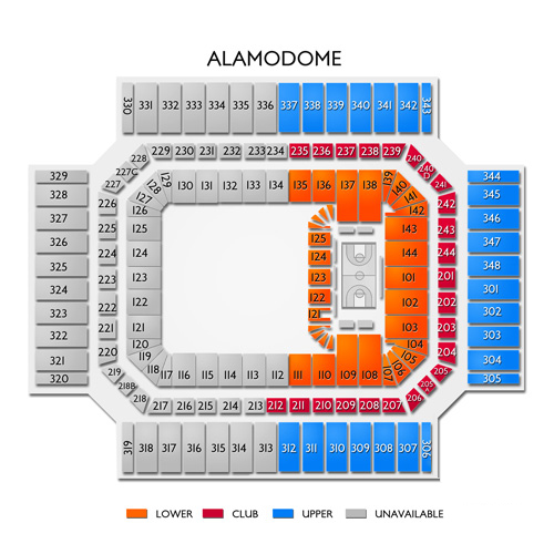 Alamodome Tickets Alamodome Information Alamodome Seating Chart