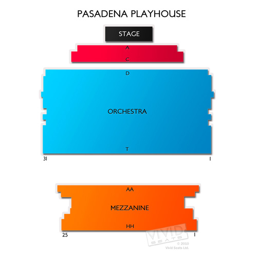 Pasadena Playhouse Seating Chart Vivid Seats