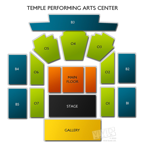 Temple Theater Seating Chart