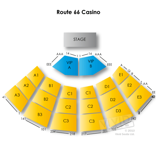 Route 66 casino seating map of italy