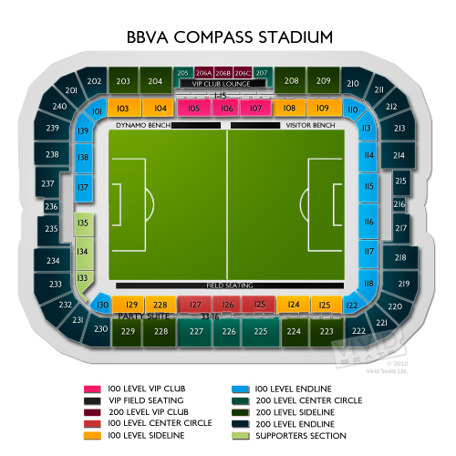 Bbva Stadium Houston Seating Chart
