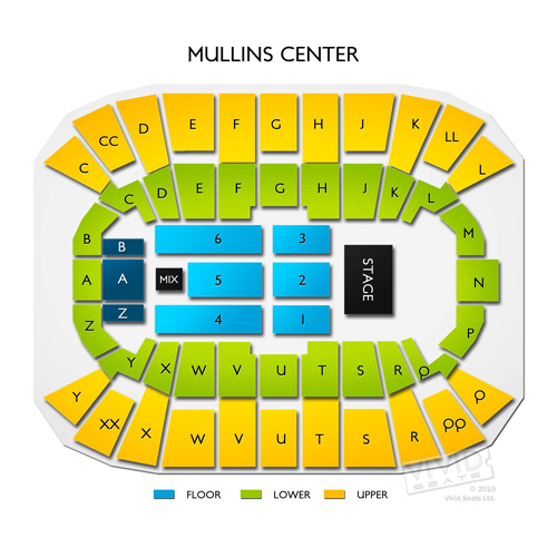 Mullins Center Seating Chart Vivid Seats