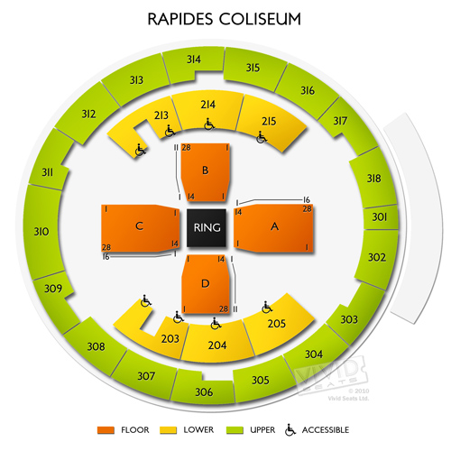 Rapides Coliseum Seating Chart Vivid Seats