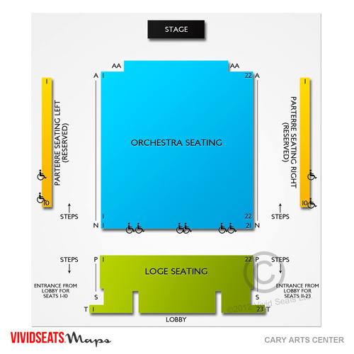 Cary Arts Center Seating Chart Vivid Seats