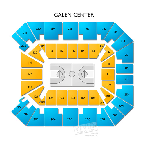 Galen Center Seating Chart Vivid Seats