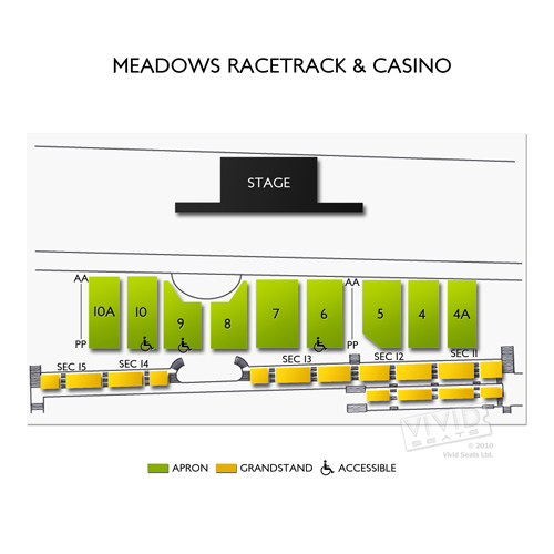 Meadows Racetrack & Casino Seating Chart Vivid Seats