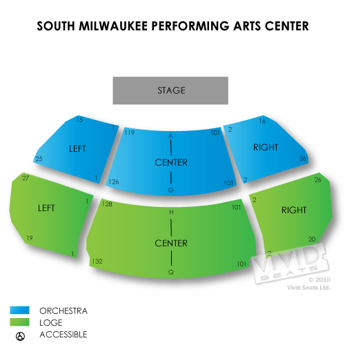South Milwaukee Performing Arts Center Seating Chart Vivid Seats