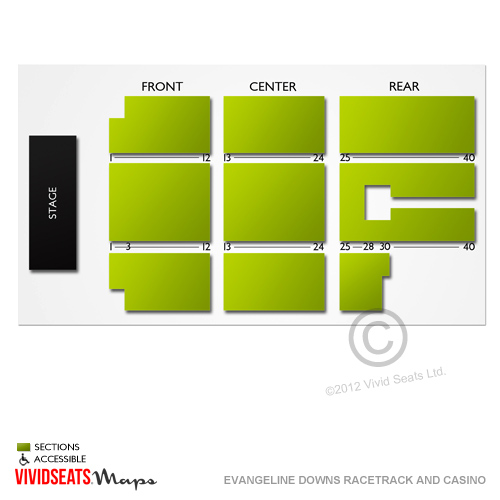 Evangeline Downs Racetrack and Casino Seating Chart Vivid Seats