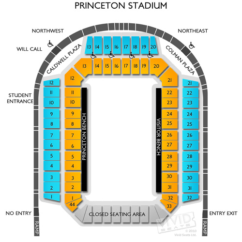 Princeton Stadium Seating Chart Vivid Seats