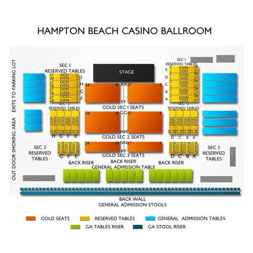 Hampton Beach Casino Ballroom Seating Chart Vivid Seats