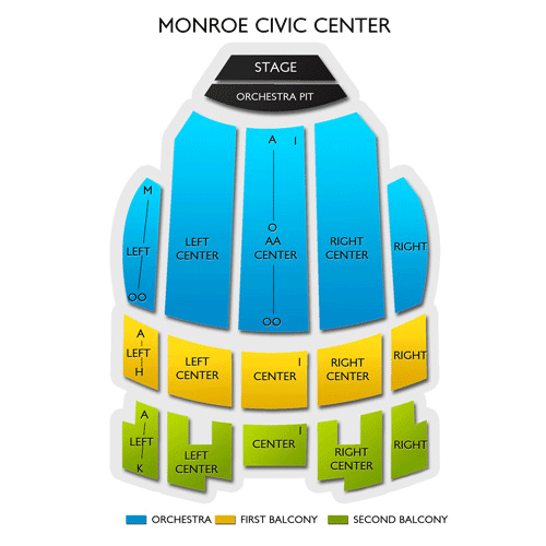 Monroe Civic Center Seating Chart Vivid Seats