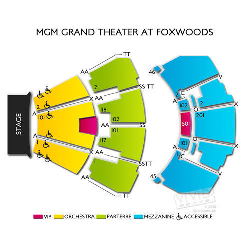 foxwood resort and casino seating chart