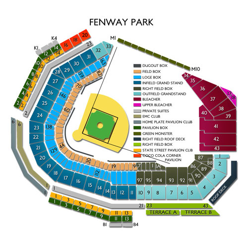 Fenway Park Tickets Fenway Park Seating Chart Vivid Seats