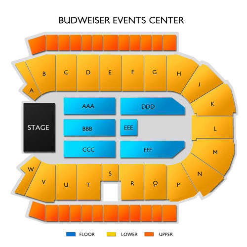 budweiser event center loveland seating chart - Focus