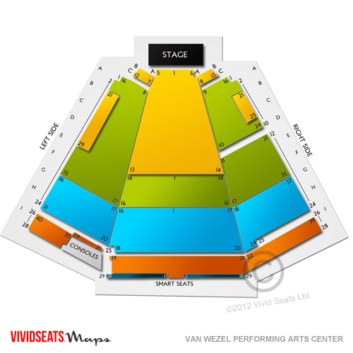 Van Wezel Performing Arts Hall Seating Chart Vivid Seats