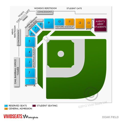 Doak Field Seating Chart Vivid Seats