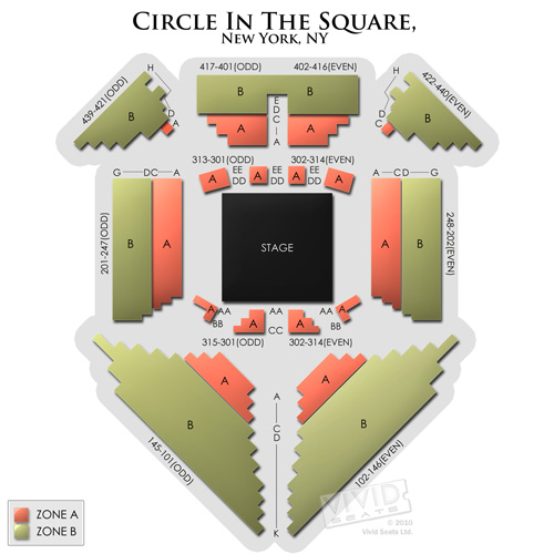 Circle in the Square Seating Chart Vivid Seats