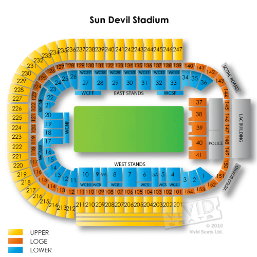 Sun Devil Stadium Tickets Sun Devil Stadium Seating Chart Vivid Seats