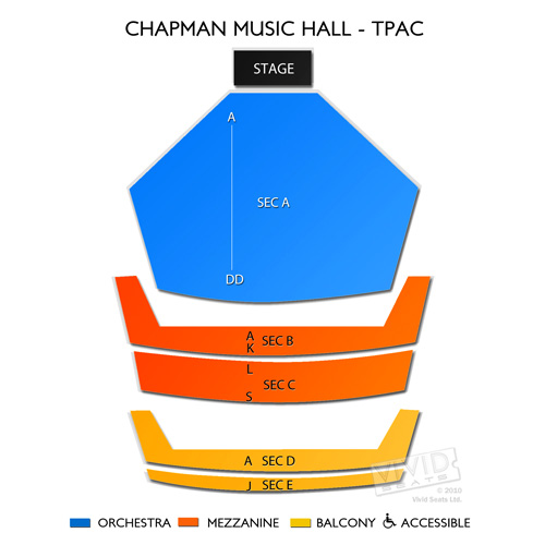 Chapman Music Hall Seating Chart