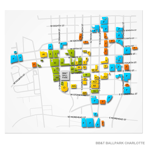 Truist Field Charlotte Parking Venue Map