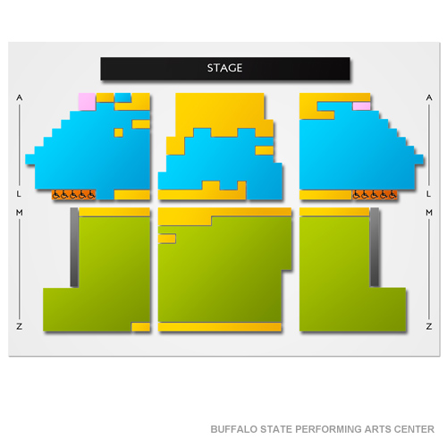 Buffalo State Performing Arts Center Venue Map