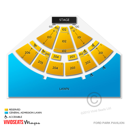 Ford park arena seating chart #6